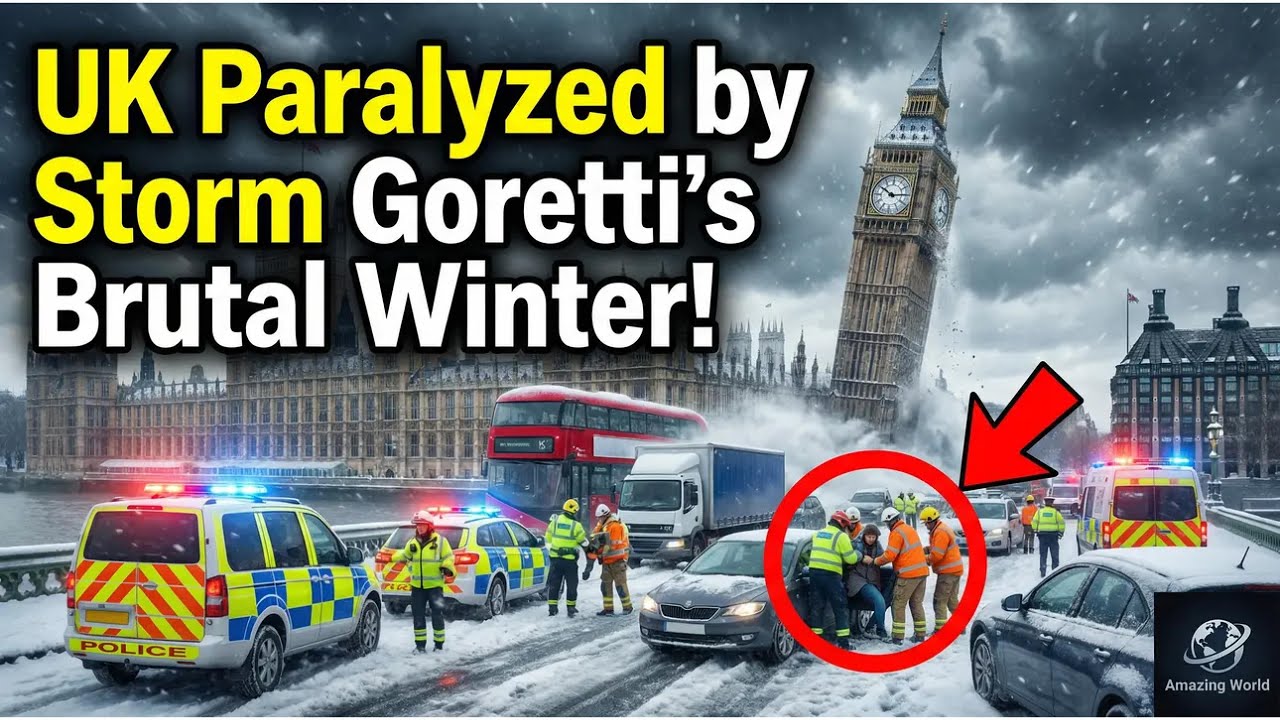 Storm Goretti Intensifies as Heavy Snow and Strong Winds Disrupt the UK