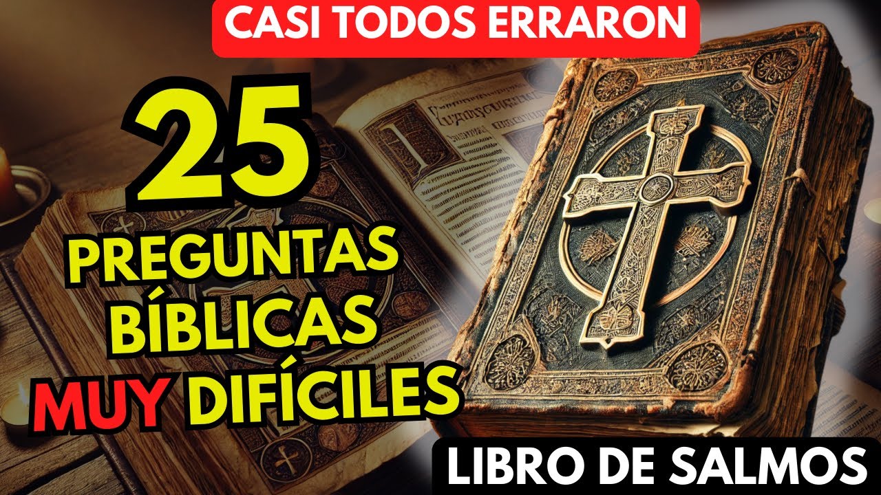 CASI TODOS ERRARON !😱25 Preguntas Difíciles del Libro de Salmos📖 |Quiz