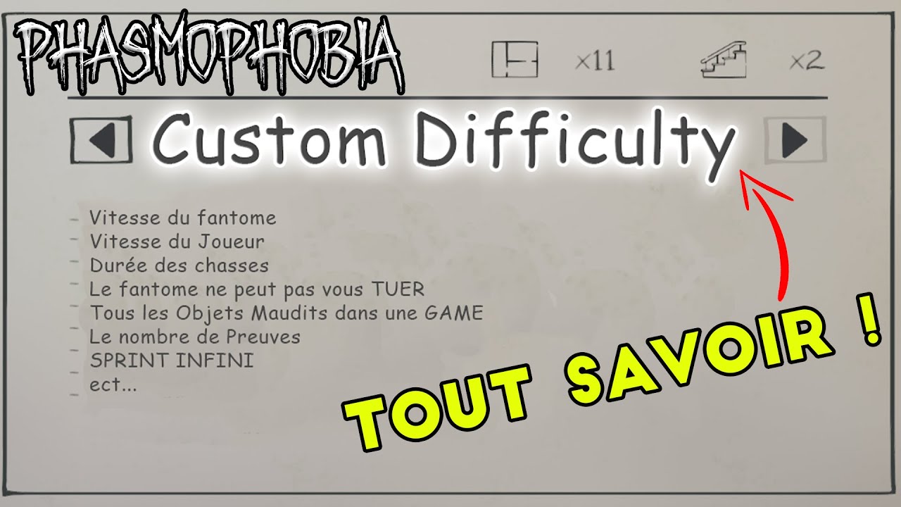 Custom Difficulty tous les DETAILS ? | Leak Preview Update Phasmophobia ...