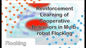 Reinforcement Learning of Cooperative Behaviors in Multi-robot Flocking