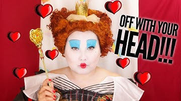 RED QUEEN ALICE IN WONDERLAND MAKEUP TUTORIAL | HALLOWEEN