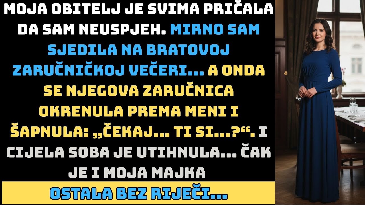 Moja obitelj je rekla da sam zakazala — a onda me bratova zaručnica pogledala i rekla: „Čekaj,...