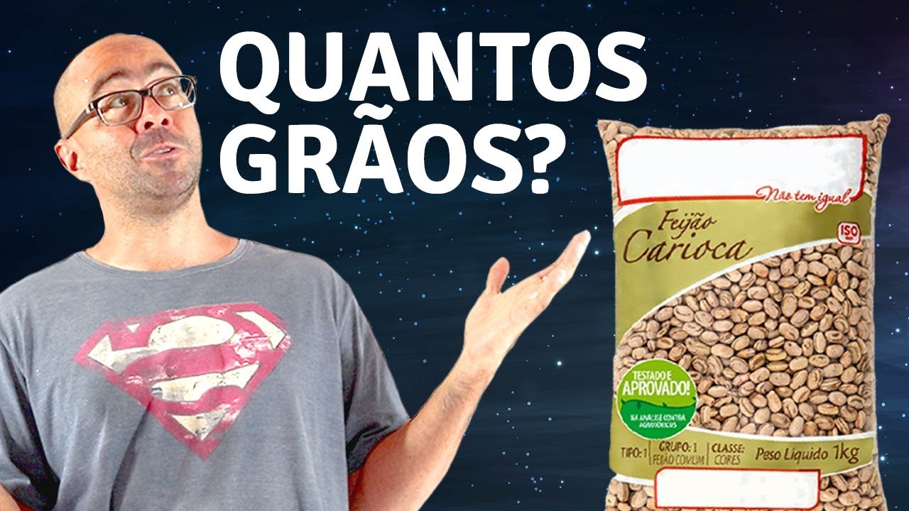 Quantos grãos de feijão tem num saco de 1 kg? - YouTube