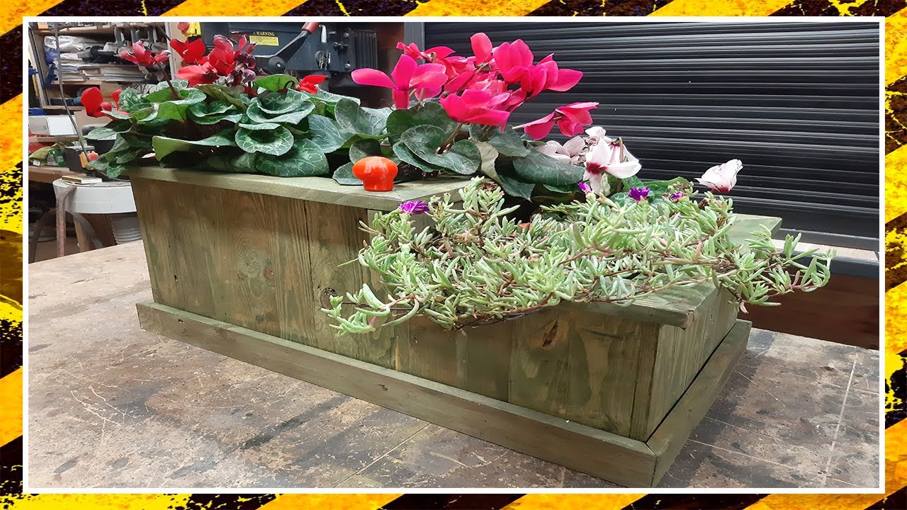 como hacer macetero con palet