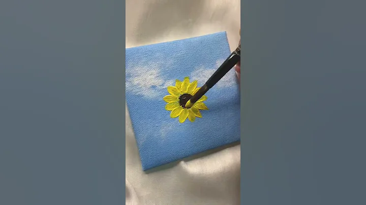 Sunflower painting/easy acrylic painting for beginners/#Youtubeshorts #shorts #acrylicpainting - DayDayNews