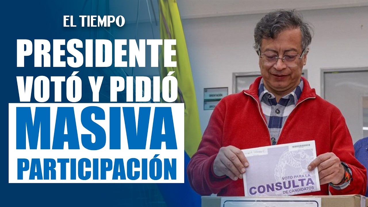 Presidente Petro votó en el Congreso y pidió participación masiva en elecciones | EL TIEMPO