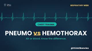 Pneumothorax vs Hemothorax | NCLEX Made Simple
