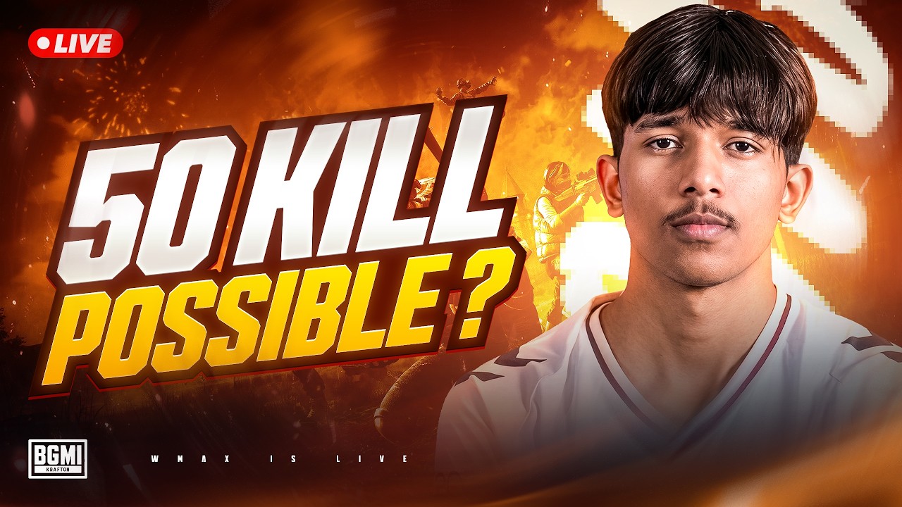 AAJ KARNE HI HONGE! | HIGH KILL GAMEPLAY |  WMAX BGMI LIVE 🔴