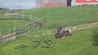 Case 444 Demonstrator Mowing