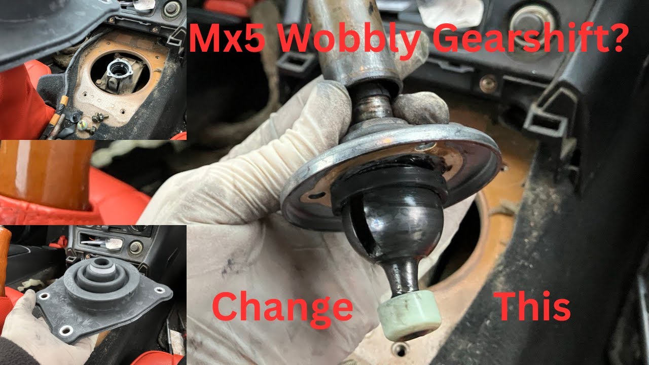 Mazda MX5 Mk1 Mk2 NA NB, втулка Gear Gator и нейлоновая втулка на рычаге переключения передач, ре...