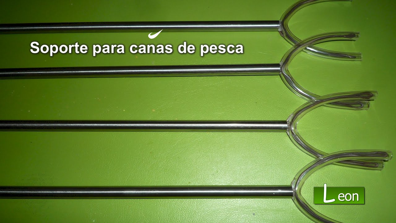 Soporte casero para cañas de pesca 🐟 Como hacer posa caña de