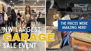 I FILLED MY TRUNK AT THE NW LARGEST GARAGE SALE! Thrift with Me