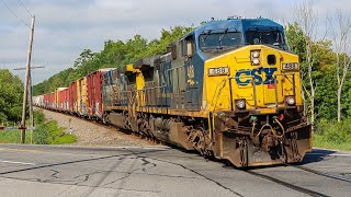 [4K] CSX Arrives on Pan Am Railways - New Power & Symbols [June 2022]