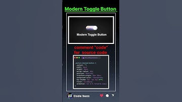 ❤️‍🔥Modern Toggle Button animation using HTML and CSS | code buzz | html project | #coding