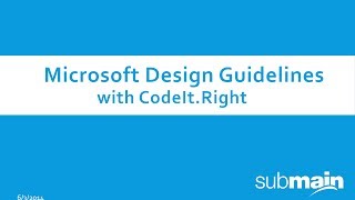 Celebrity Webcast: Implementing Microsoft Design Guidelines with CodeIt Right Net Worth
