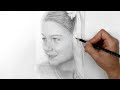 Realistic Portrait Drawing with Graphite Pencils