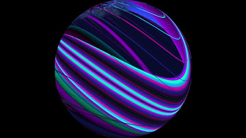 Violet Twist Fractal Planetoid 3D Tumble UHD 2 minutes animation