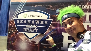At the Seahawks draft party!