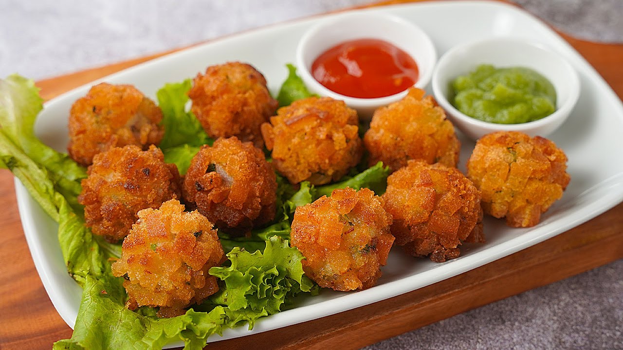 Crispy Prawn Balls recipe | Fried Shrimp Balls
