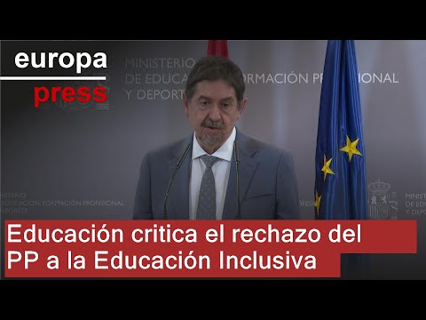 Ministry of Education criticizes PP-led regions' rejection of the Inclusive Education Plan