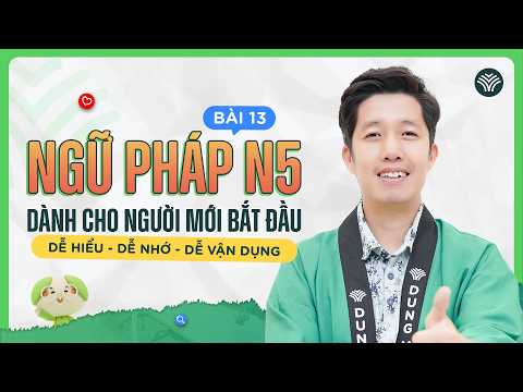 Video Học tiếng Nhật online - Ngữ pháp N5 bài 13: Tôi muốn... - YouTube