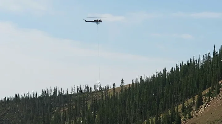 Helicopter logging at Ski Monarch