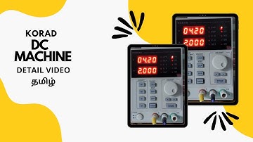 KORAD DC MECHINE DETAILED VIDEO TAMIL #cellcare infotech