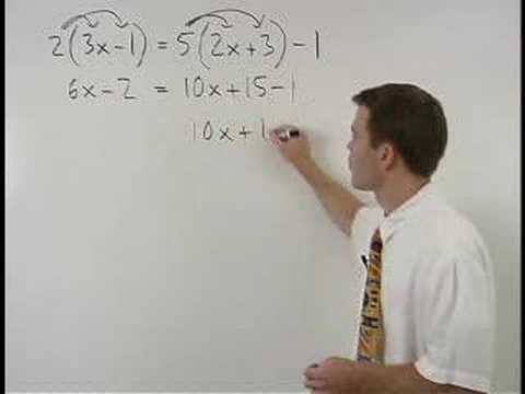 Solving Multi Step Equations Mathhelp Com Algebra 1 Help Youtube