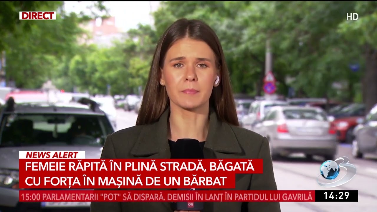 Femeie răpită în plină stradă, băgată cu forța în mașină de un bărbat