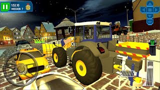 Ski Resort Driving Simulator #1 - Bulldozer, Sedan and Van Car Driving in Snow Weather Android Game screenshot 2