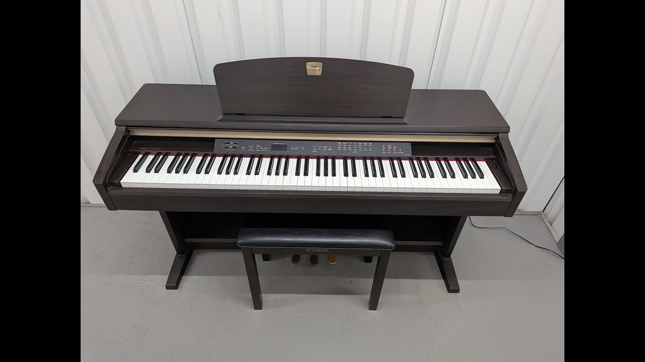 Yamaha Clavinova CLP-120 Digital Piano and stool in dark rosewood