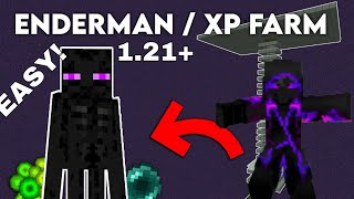Minecraft Easy enderman xp farm 1.21+ java/bedrock