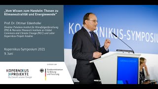 Kopernikus-Symposium 9. - 10. Juni 2021 - Technologien und Instrumente für die Energiewende