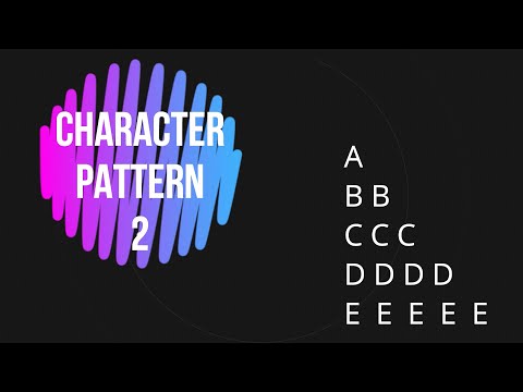 Character pattern 2 || Patterns in java #patterns #thecodingduniya #programming #coding #youtube