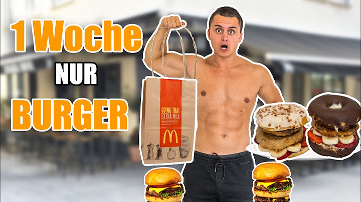1 WOCHE NUR BURGER ESSEN I Selbstexperiment 🍔