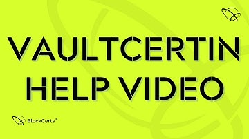 VaultCERTin Help Video - Protect Your Data | BeyonCerts Wallet by Blockcerts Blockchain
