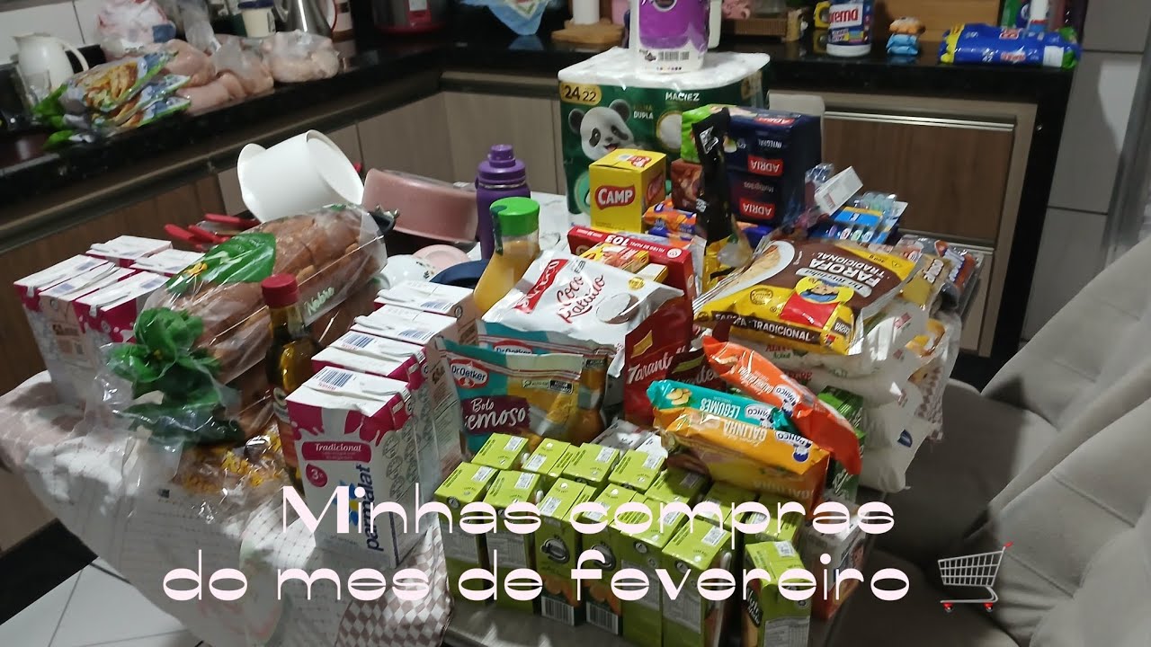 Compras do mês de fevereiro 🛒🩷