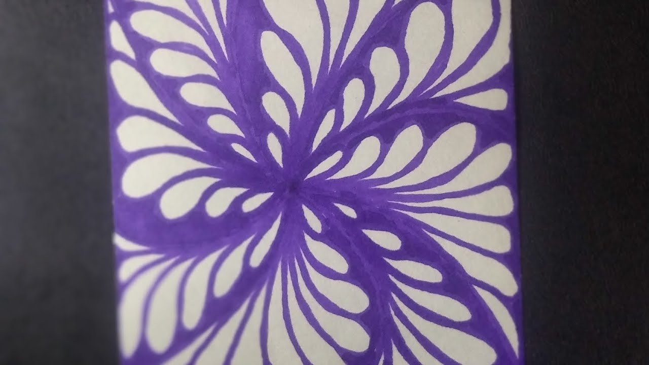 Drawing a pattern #art #artandcraft #treedraw - YouTube