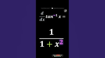 Derivative of tan −𝟏  𝒙      #     Maths  CALCULUS