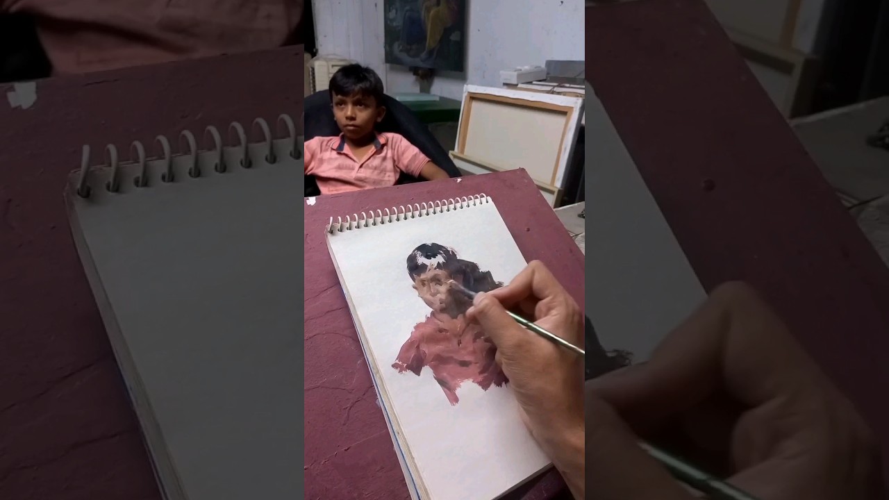 Acrylic on paper | live model | 