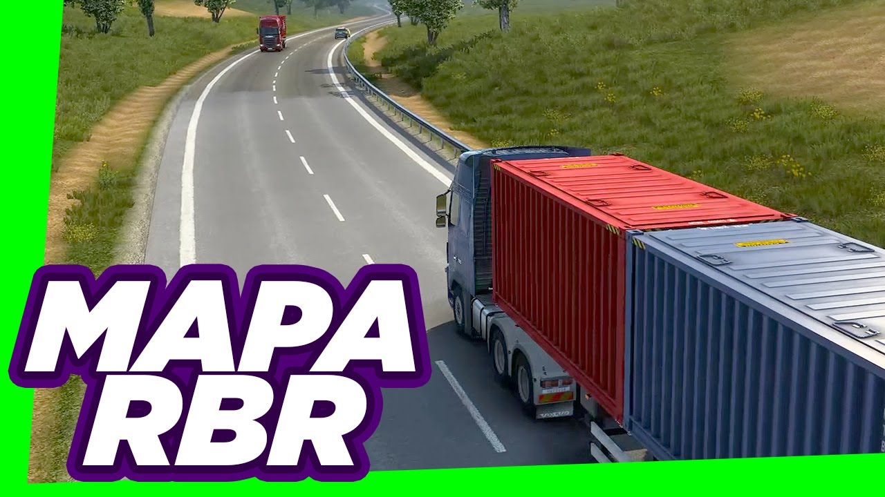 Mapa RBR (Brasil) Map Mod - ETS2 1.43 [QHD 60fps] - YouTube