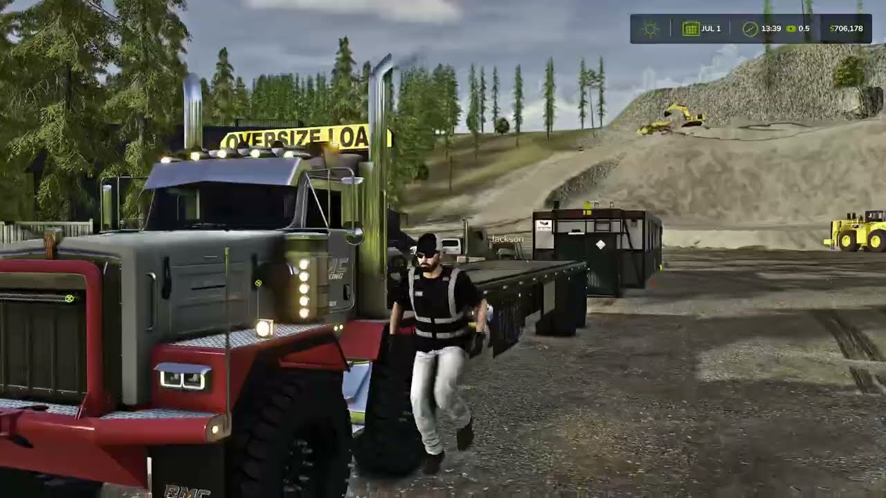 FS25 RMC C500 HAULING SAFETY SHACK TO MINE🪨 
