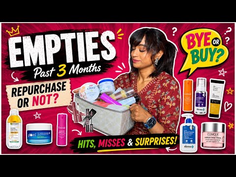Beauty Empties : What I’ll Repurchase & What i Won’t ! Hits,Misses & Regrets !@Bronzebeautydiaries 