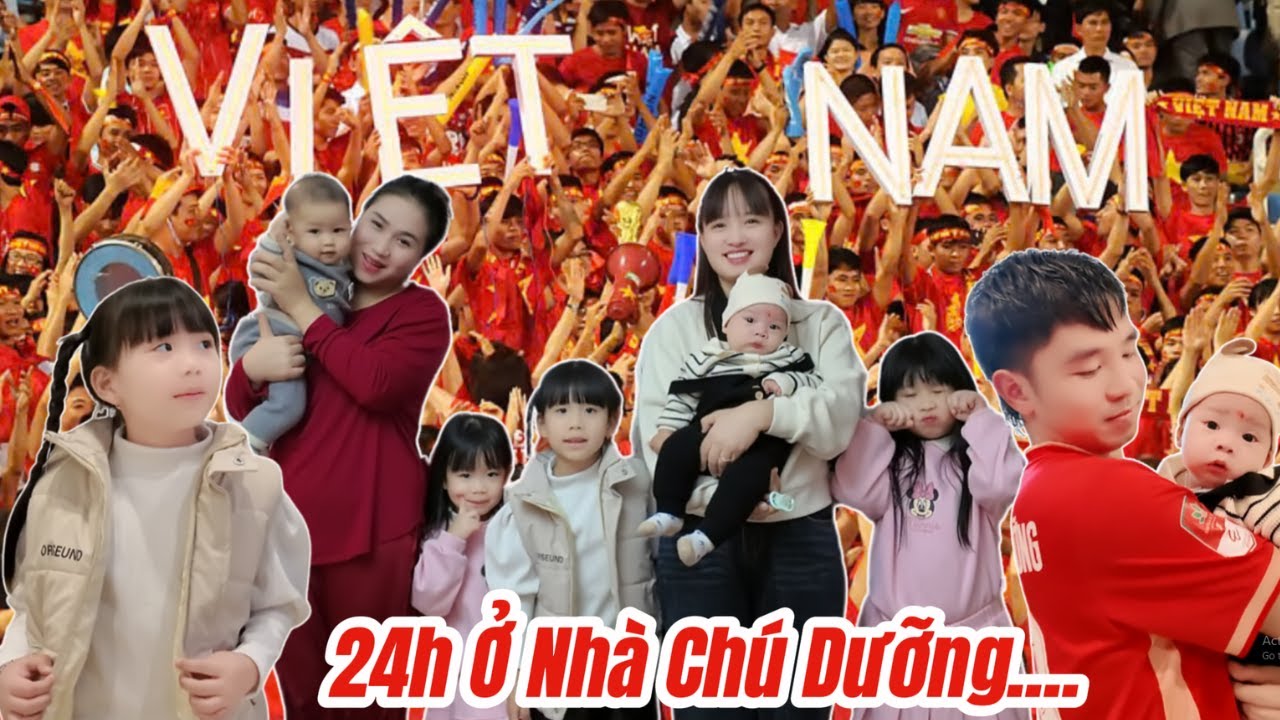 MiMi Thử Thách 24h Ở Nhà Chú PHD - Phương Hữu Dưỡng Xem Bóng Đá Cổ Vũ Cho Đội Tuyển Việt Nam Vô Địch