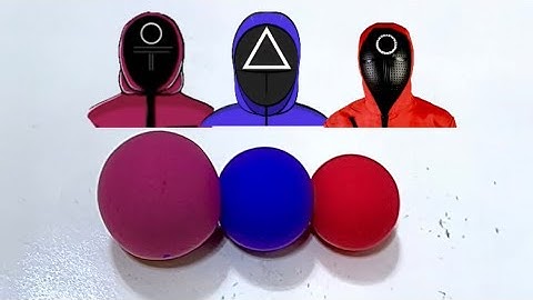 Squid Games Color Mixing 🔥🌈#slime #slimeasmr #oddlysatisfying #art #asmr #relaxing #squidgame #craft