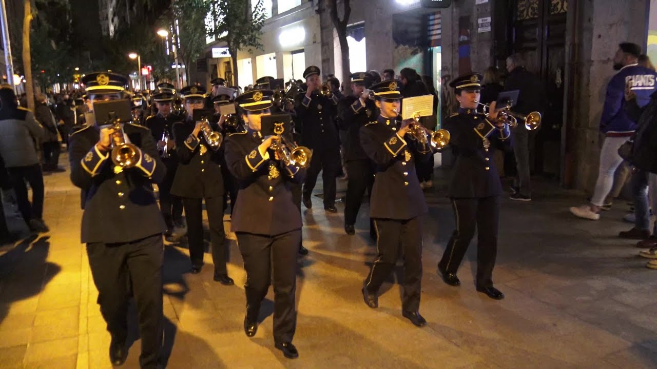 Semana Santa en Madrid 2022: Pasacalles A. M. Sones de Tajuña, IX Velada Cofrade Hdad. La Borriquita