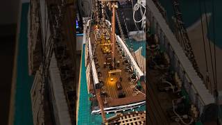 USS Constitution standing rigging completed #art #diy #woodworking #classicwood #history #wood