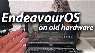 EndeavourOS 2025 (Arch Linux) installed on an old Laptop (Intel Core 2 Duo 2GHz, 4GB RAM)