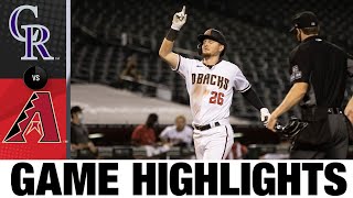 D-backs score six in 1st in 11-5 win over Rockies | Rockies-D-backs Game Highlights 9\/25\/20