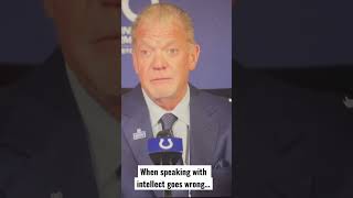 Jim Irsay tries to explain his organization’s success over the years…😂 #shorts